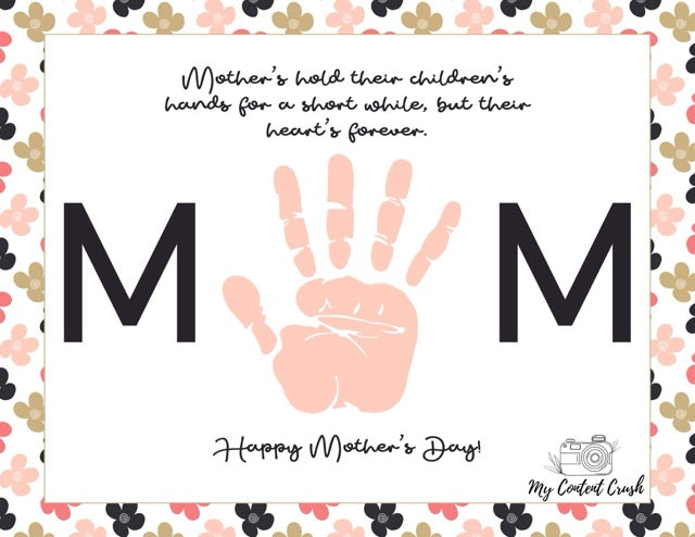 Mother's Day Printable Gift Pink and Black Collection