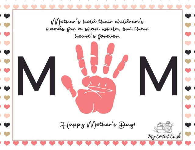 Mother's Day Printable Gift Pink and Black Collection