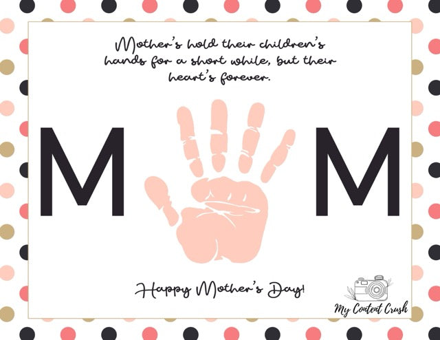 Mother's Day Printable Gift Pink and Black Collection