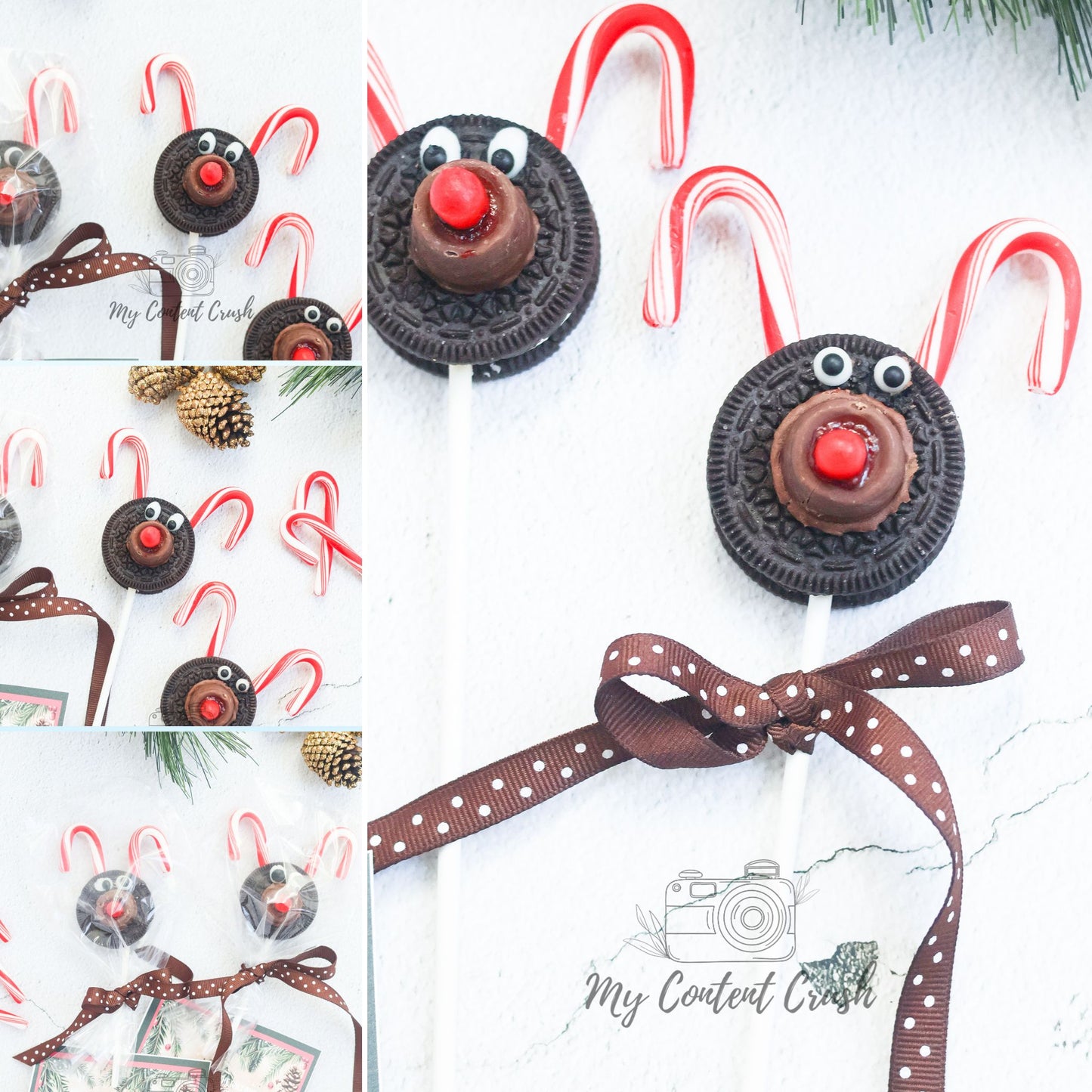 Reindeer Holiday Craft Treat Set 6