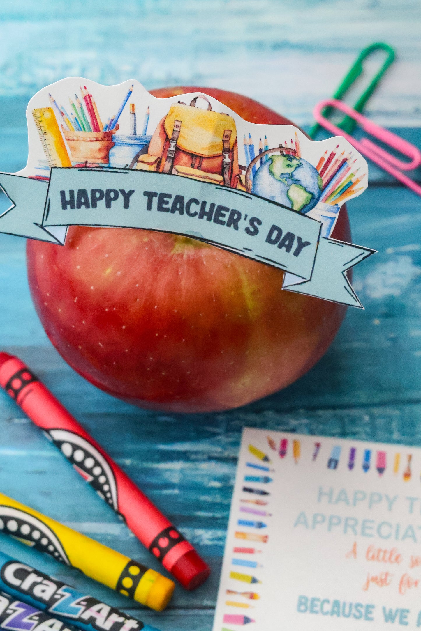 Teacher's Appreciation Printable Gift Set