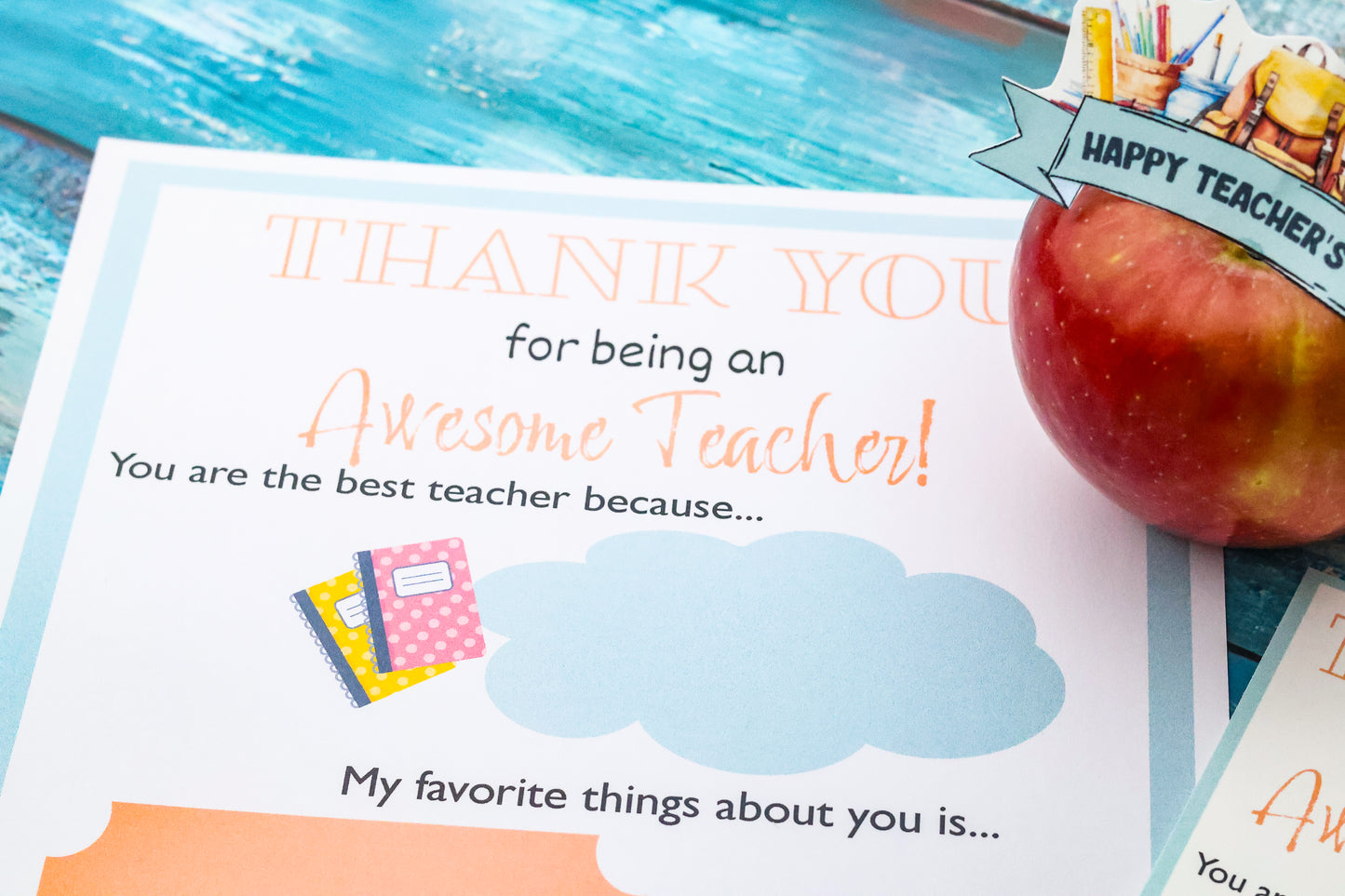 Teacher's Appreciation Printable Gift Set