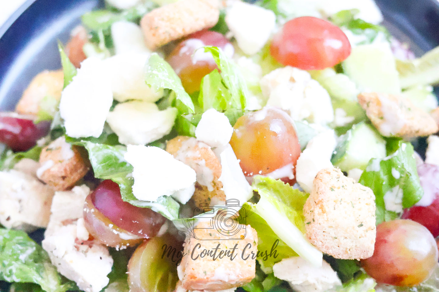 Chicken Salad with Cucumbers and Grapes Set 4